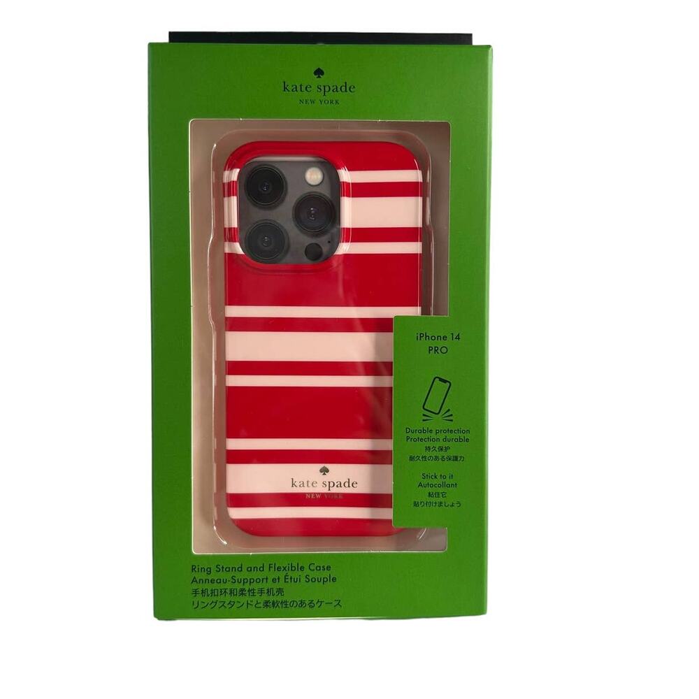 Kate Spade Sailing Stripe iPhone 14 Pro Case